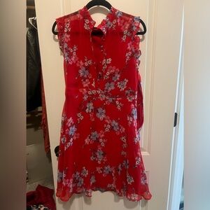 Cute LULUS dress with button up and zipper closure
